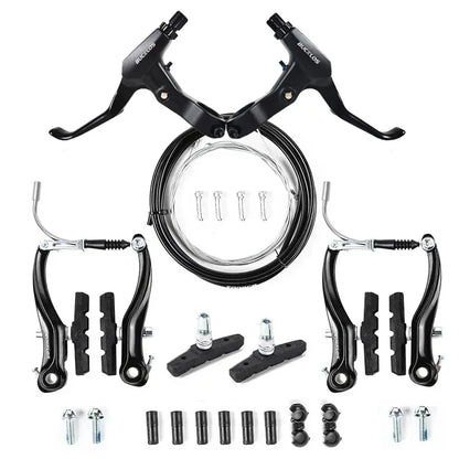 BUCKLOS Bike V Brakes Set with Levers Front Rear Bicycle Caliper Brake Lever MTB Road Cycling V-Brake Set