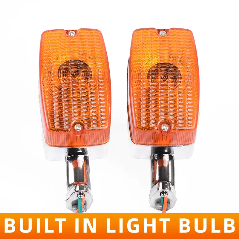High Quality Waterproof Motorcycle Indicator Light Amber Turn Signal Winker Lamp for GS125 12V Smarter Motorcycle Accessories