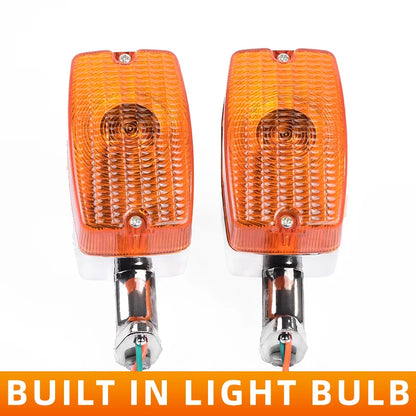 High Quality Waterproof Motorcycle Indicator Light Amber Turn Signal Winker Lamp for GS125 12V Smarter Motorcycle Accessories