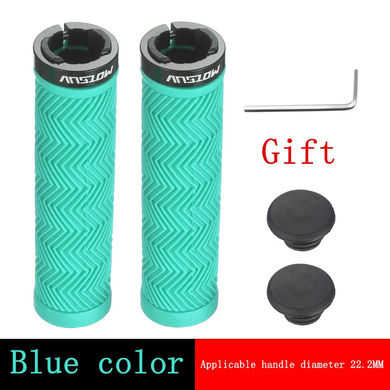 MOTSUV Bicycle Grips MTB Handbar Grip Rubber Non-slip Lock Ring Cycling Anti Slip and Shockproof Mountain Bike Accessory NEW HOT