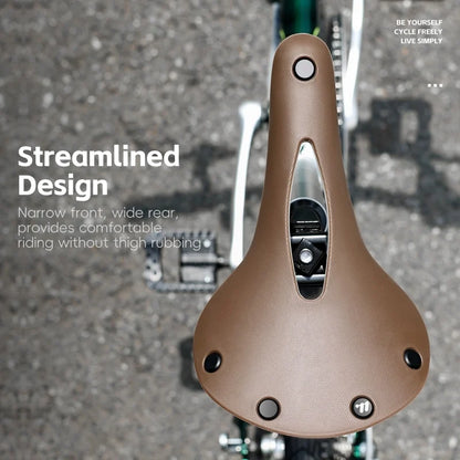 WEST BIKING Retro Style Bicycle Saddle for Road and MTB