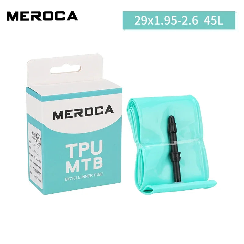 MEROCA Ultralight Mountain Bike Inner Tube TPU Material 26/27.5/29 Inch 45L Length Presta Valve Bicycle Inner Tube Presta Valve 29X1.95-2.6 45L China