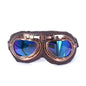 Retro Motorcycle Goggles Glasses Vintage Moto Classic Goggles for Harley Pilot Steampunk ATV Bike Copper Helmet 1Pcs MULTI