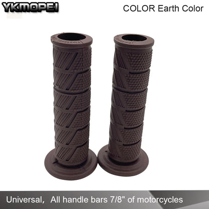 Universal 7/8'' 22mm Motorcycle Handle Bar Grips for Yamaha, Kawasaki, Suzuki, Honda, Cafe Racer, Dirt Bike