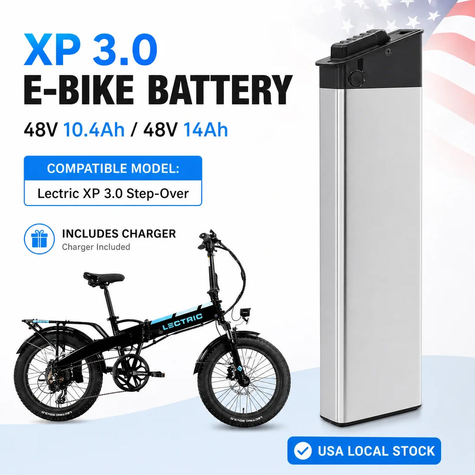 48V 10.4Ah 14Ah Ebike Battery for Lectric XP 3.0 Step-Over Long Range Lithium Electric Bike Replacement Battery BMS with Charger US Stock