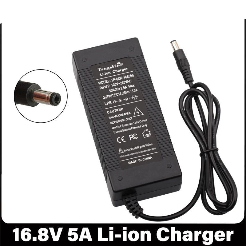 16.8V 5A Li-ion Battery Charger 4Series For 14.4V 14.8V Electric Drill Lithium Battery Pack Charger DC High Quality Connector
