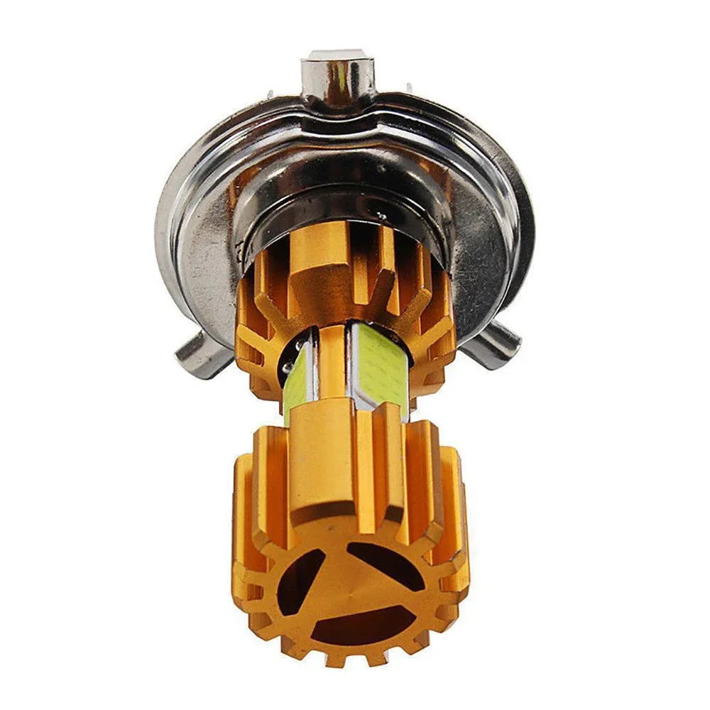 1pcs 12V High Quality H4/HS1 H6/BD20D 18W LED 3 COB Motorcycle Headlight Bulb 2000LM 6000K Hi/Lo Beam Light White Light