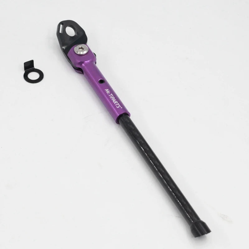P line T line Kickstand for Brompton Folding Bicycle Special Carbon Fiber Foot Support Kickstand carbon purple