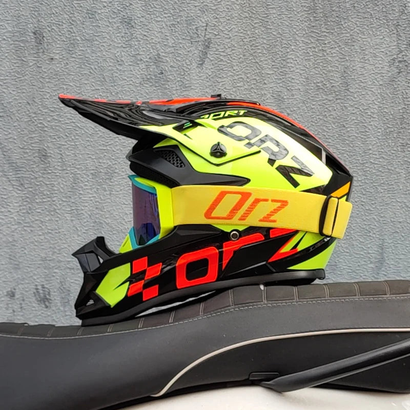 High Quality Motorcycle Off Road Racing Helmet ATV Forest DH Mountain Bike Full Helmet DOT Approved