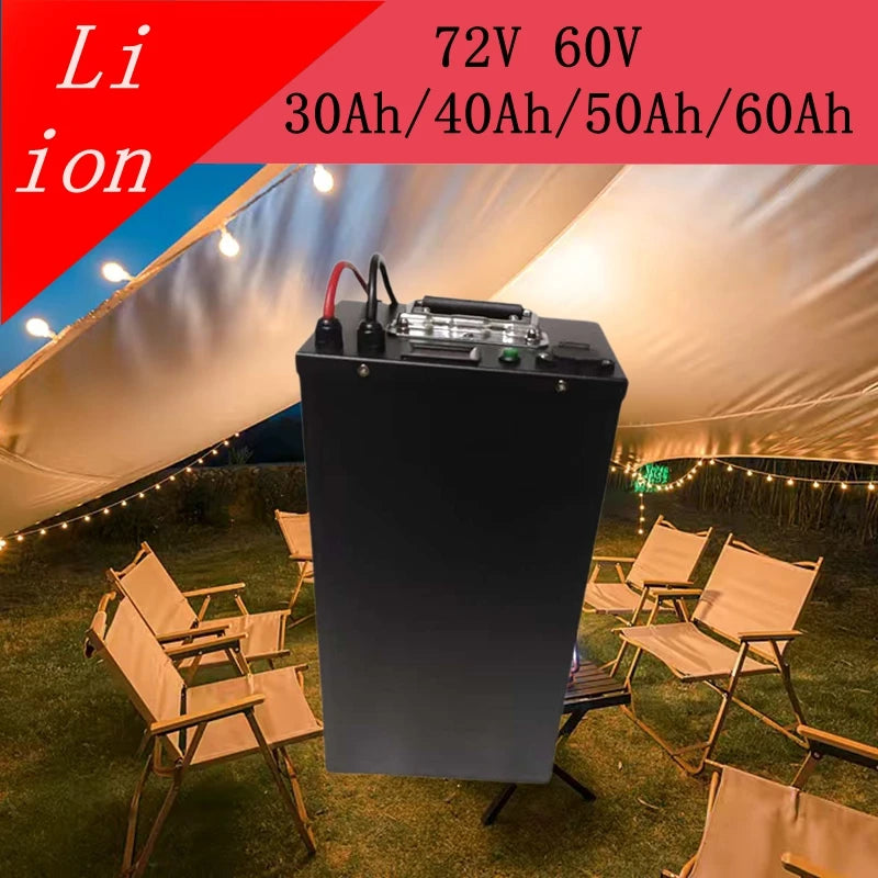 JJ 60V 72V Lithium-Ion Battery Pack with BMS