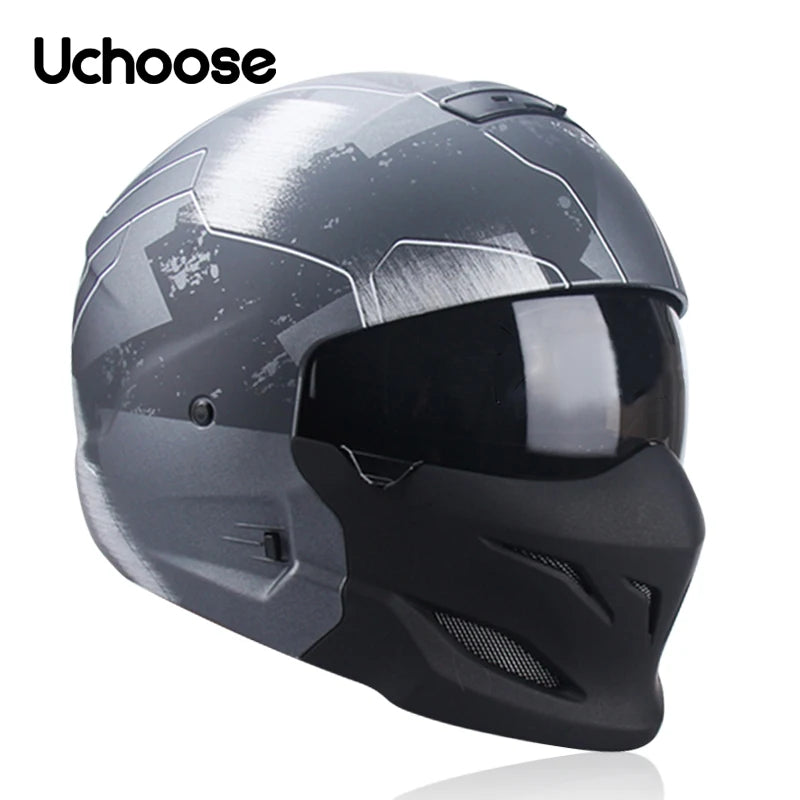 Scorpion Helmet Detachable Multi-purpose Combination Helmet Motorcycle Half Predator Helmet