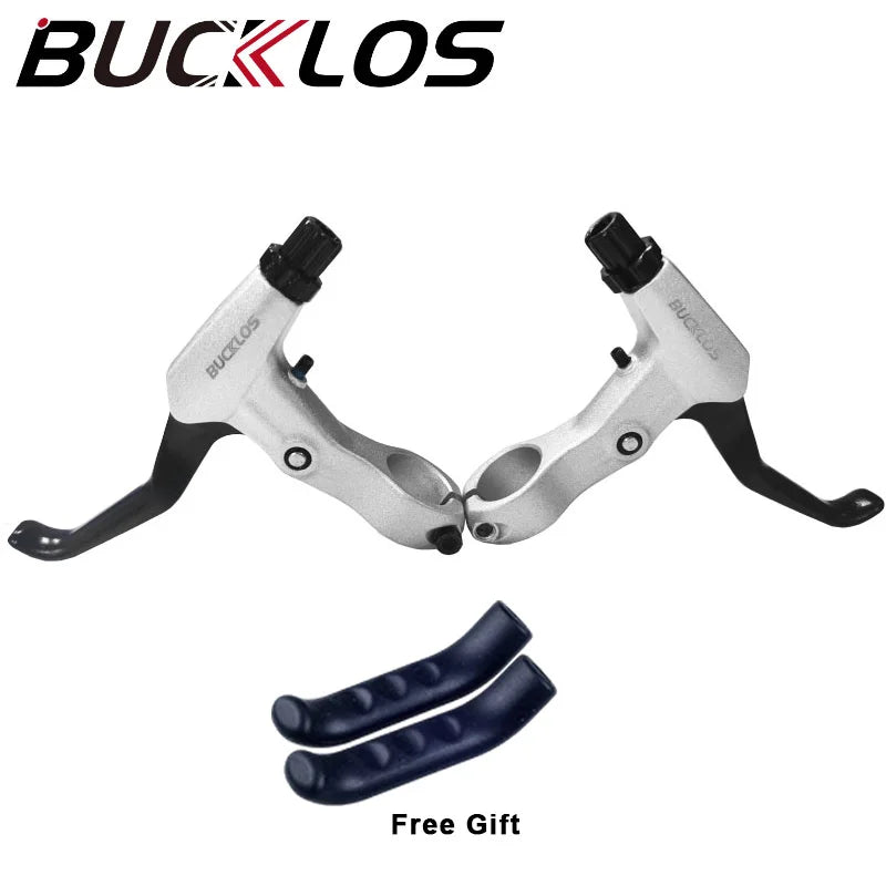BUCKLOS FR5 Bike Brake Levers Aluminum Alloy Road Bike V Brake Lever Durable Bicycle Disc Brake Handle Lever Bicycle Accessories WHITE LEVER