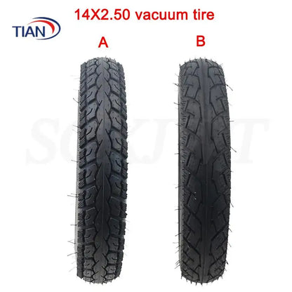 14x2.50 (64-254)Tubeless Tires Pneumatic Wheel Tire For 14 inch Electric Scooter Bicycle Bike Wheels Tyre