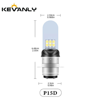 1pcs H4 Led BA20d H6 P15D LED Headlight Motorcycle Bulbs Headlights Fog Lights Hi Low Beams Daytime Running Light Moto Headlamp