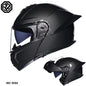 Motorcycle Helmet Dual Visor Modular Flip up Full Face Helmet for Adult Men and Women DOT Approved 7 China