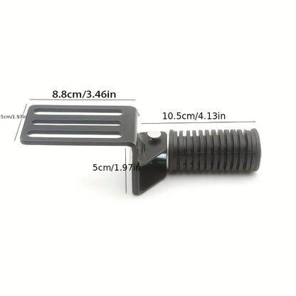2pcs Foldable Metal Motorcycle Foot Pegs - Comfortable Street Cruise Pedals for Enhanced Riding Experience