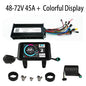 Electric Bike 36V-72V 1000W-1500W 35A 45A 3-Mode Sine Wave Ebike Motor and Speed Controller Set with Colorful LCD UKC1 Display 48-72V 45A UKC1