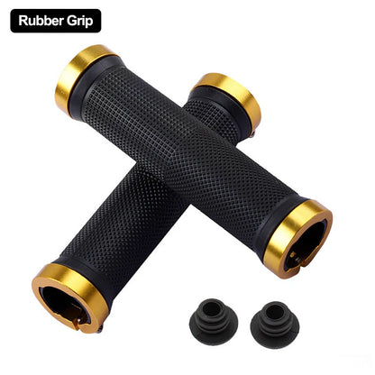 Bicycle Grips BMX Bike Handbar Grips Rubber Bilateral Lock Mountain MTB Bikes Handlebar Grips Non-slip Cycling Bike Accessories