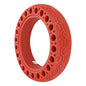 For MAX G30 Universal Electric Scooter Luminous 60/70-6.5 Solid Thickened Abrasion Resistant Explosionproof Honeycomb Tires 10 inch Red