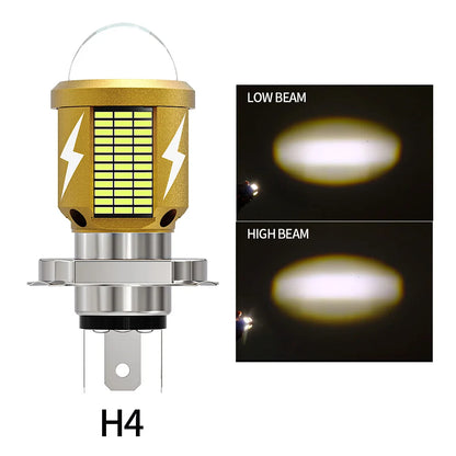 Oprah H4 LED Motorcycle Headlight Bulb H6 BA20D Led Moto Light High Low Beam White Yellow Lamp Canbus For Yamaha Kawasaki Suzuki