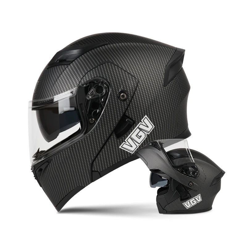 Motorcycle Full Face Helmet Men Women Fashion Dual Lens Helmets Motocross Racing 5 China