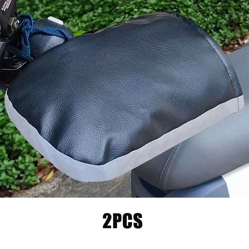 Motorcycle Handlebar Muffs Winter Equipment Mitts Warmer Gloves Waterproof Handmuffs Bicycle Handle Cover Hand Covers Warmers Black B 2Pcs