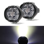 2PCS 6 LED Motorcycle Headlight Brightness Auxiliary Spotlights Scooters Waterproof Modified Light Bulbs Scooters Motor Headlamp 2pcs