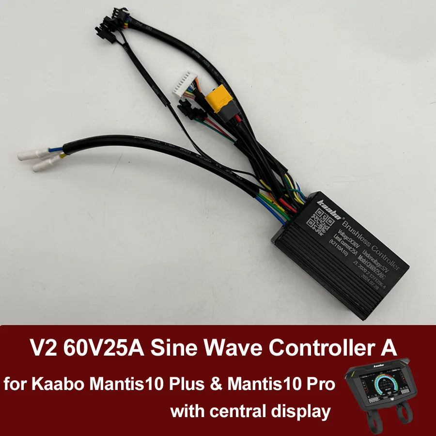 TL K2 60V25A Sine Wave Controller Newest Control Board for Central Display Kaabo Mantis 10inch Mantis10 Plus Pro Scooter Parts