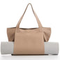 Yoga Pilates Cushion Bag Canvas Handbag Outdoor Exercise Equipment Travel Yoga Shoulder Bag Storage Bag Khaki
