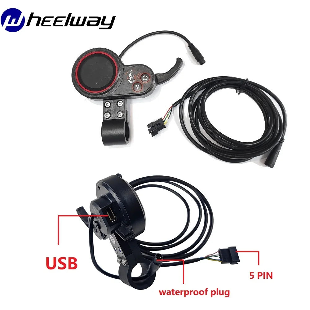Waterproof Electric Bicycle Line Controller, Double Drive, Electric Scooter, Motorcycle LCD Display, 48V, 60V, 72V, 50A, 120A