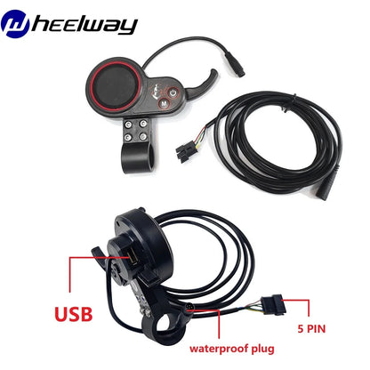 Waterproof Electric Bicycle Line Controller, Double Drive, Electric Scooter, Motorcycle LCD Display, 48V, 60V, 72V, 50A, 120A