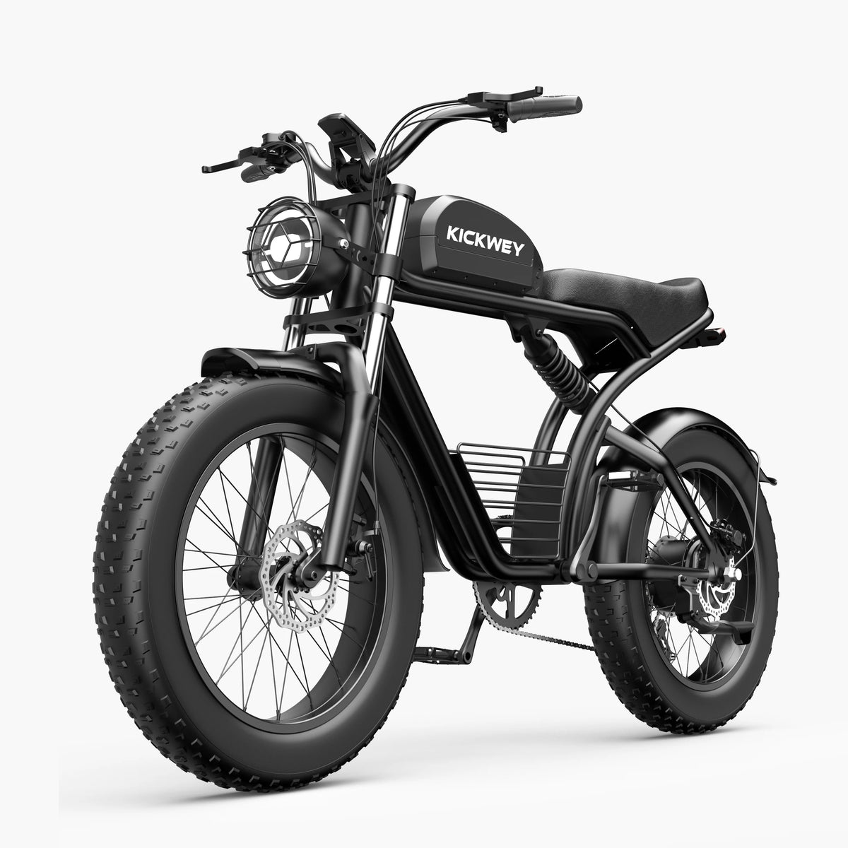 Kickwey K7 48V 23Ah fat tire e-bike side profile view