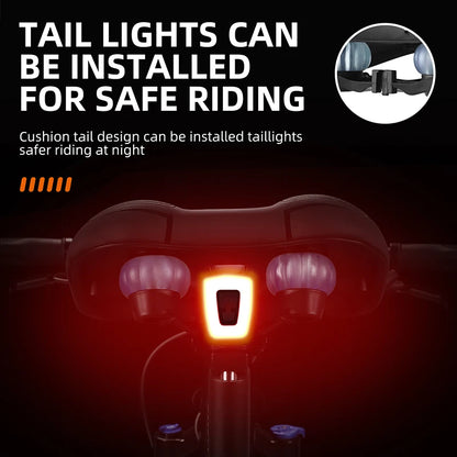 WEST BIKING Thicken Bicycle Saddle Comfortable Shockproof Cycling Seat Hollow Non-slip Soft Cushion Travel MTB Road Bike Saddle