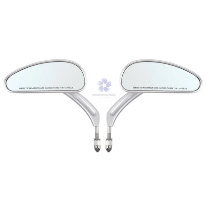5/16" handlebar motorcycle mirrors 8mm bike rear view mirror For Harley Davidson Sportster 1200 883 Road King Street Glide Dyna Chrome