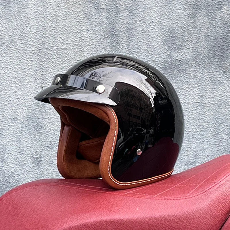 Motorcycle Half Open Face Four Seasons Universal Semi-open Motocross Helmet