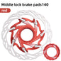 VXM Road Bicycle Center lock Disc Brake Rotor Pads CNC Lighweight Aluminum Alloy MTB Bike Rotors 140mm 160mm Cycling Discs Parts 140mm Red