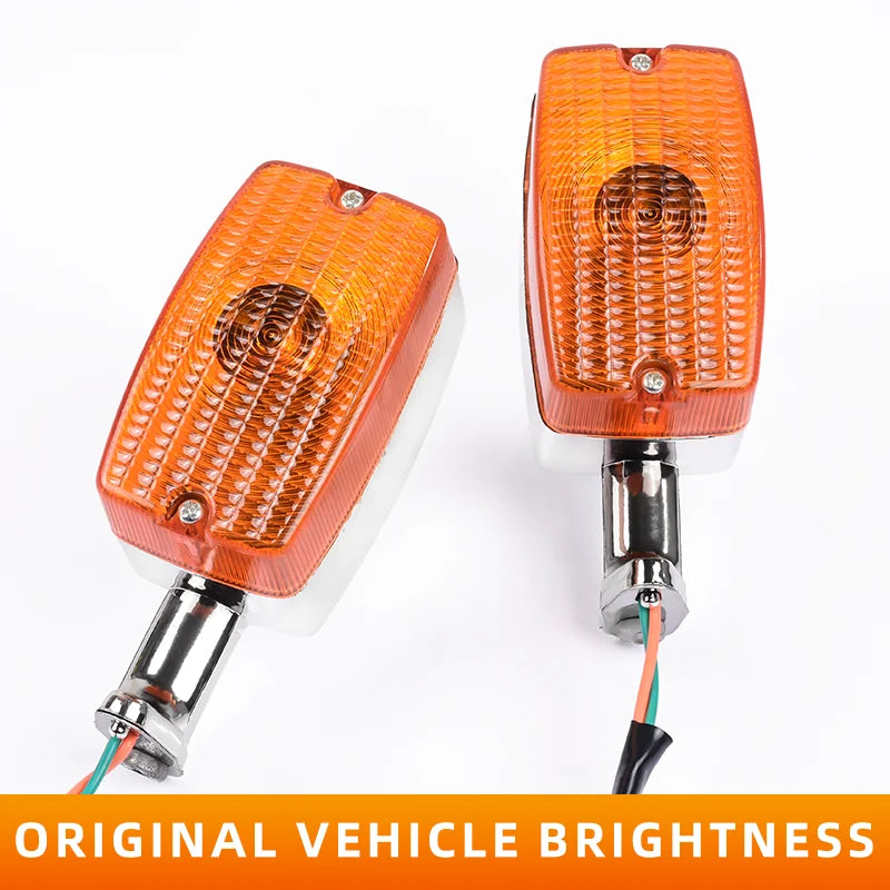 High Quality Waterproof Motorcycle Indicator Light Amber Turn Signal Winker Lamp for GS125 12V Smarter Motorcycle Accessories