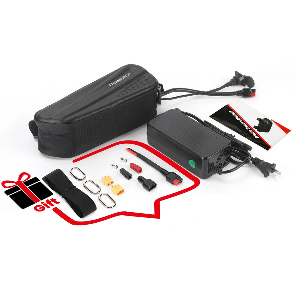 36V 48V E-Bike Triangle Battery 10Ah 13Ah 20Ah Options with Hard Case Waterproof Bag & A+ Branded Cells