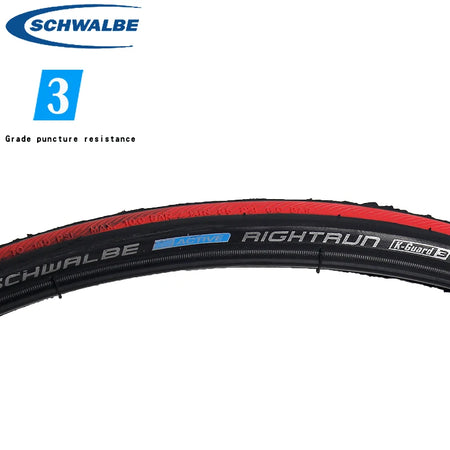Schwalbe RightRun wheelchair tire installed on wheelchair rim
