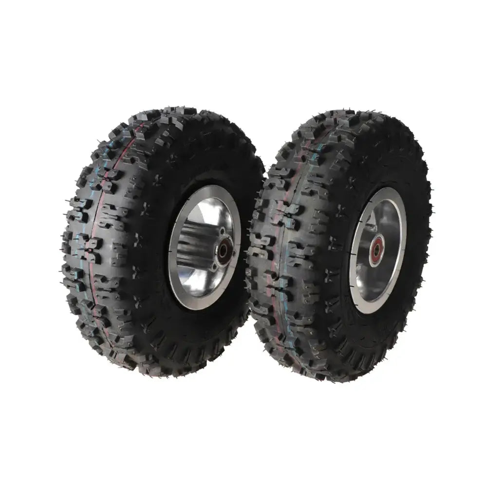 Scooter wheel with 4.10-4 pneumatic tire