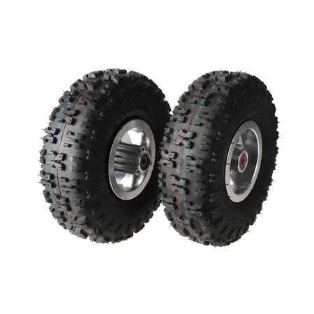 Scooter wheel with 4.10-4 pneumatic tire