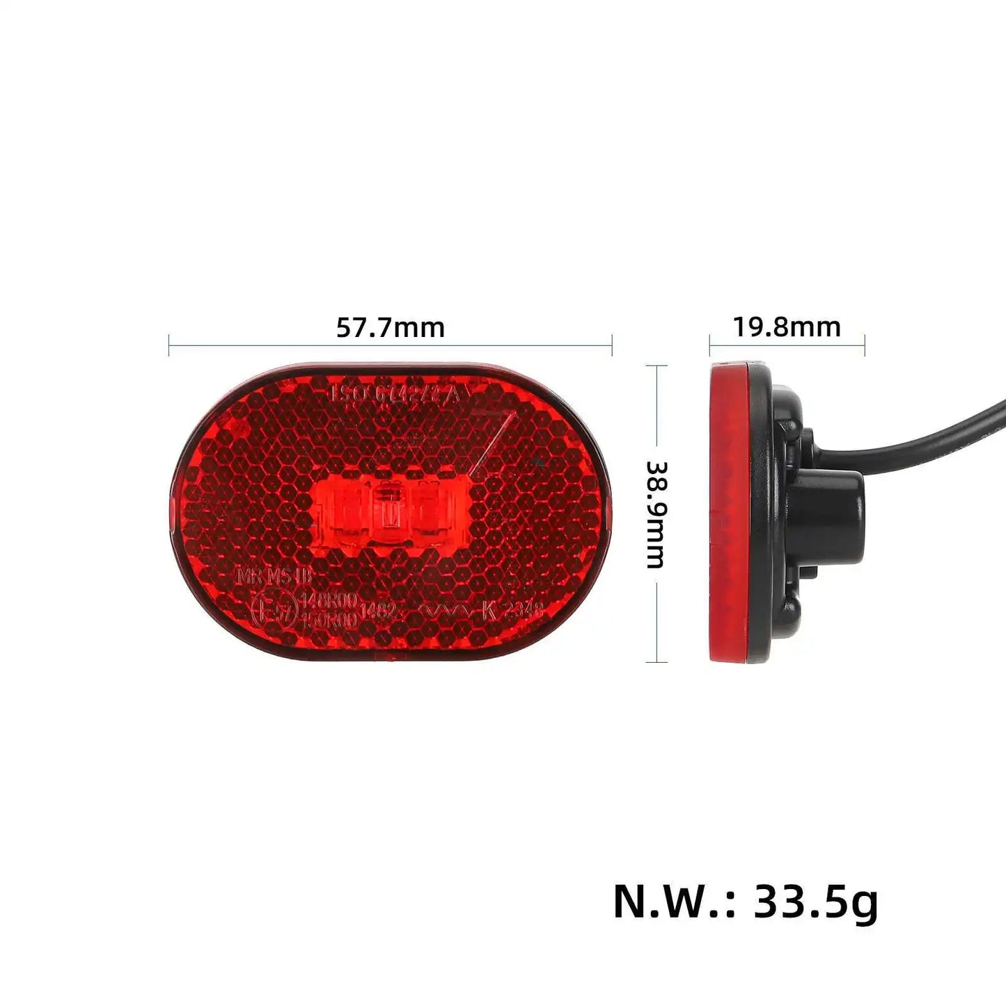 Original Rear Front Fender Brake Taillights for Xiaomi Elite Electric Scooter Waterproof Mudguard Assembly Replacement Parts