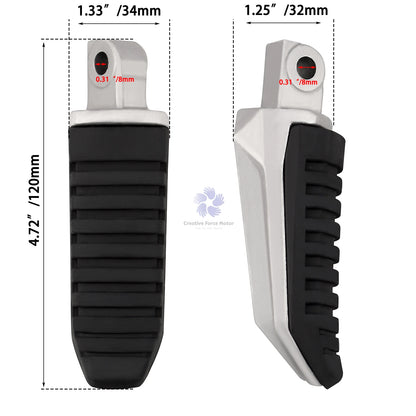 Passenger Footpeg Motorcycle Rear Footrest Anti-slip For Suzuki GW250 GSX1300R Hayabusa M109R Boulevard GSF1250SA Bandit GSX650F