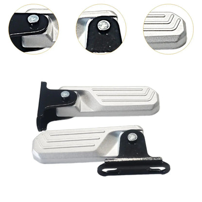 2Pcs Electric Bike Front Foot Pegs Easy to Install Pedal Board Foot Supports Anti Slip Folding Footrests for U1 U+ Fittings