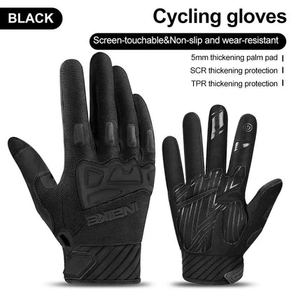 INBIKE Men's Cycling Gloves Touchscreen MTB Cycling Bicycle Riding Gloves for Men Bike Sports Gloevs Motorcycle MTB Accessories