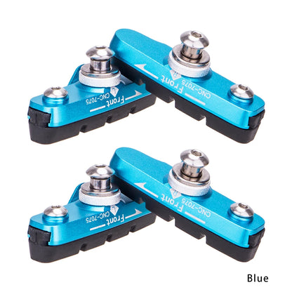 ZTTO Road Bike Brake Shoes C Caliper Hoof Replaceable Rubber Pads CNC Shell Block For Aluminum Alloy Rims Friction Wheel Brake