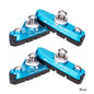 ZTTO Road Bike Brake Shoes C Caliper Hoof Replaceable Rubber Pads CNC Shell Block For Aluminum Alloy Rims Friction Wheel Brake Blue 2 Pairs
