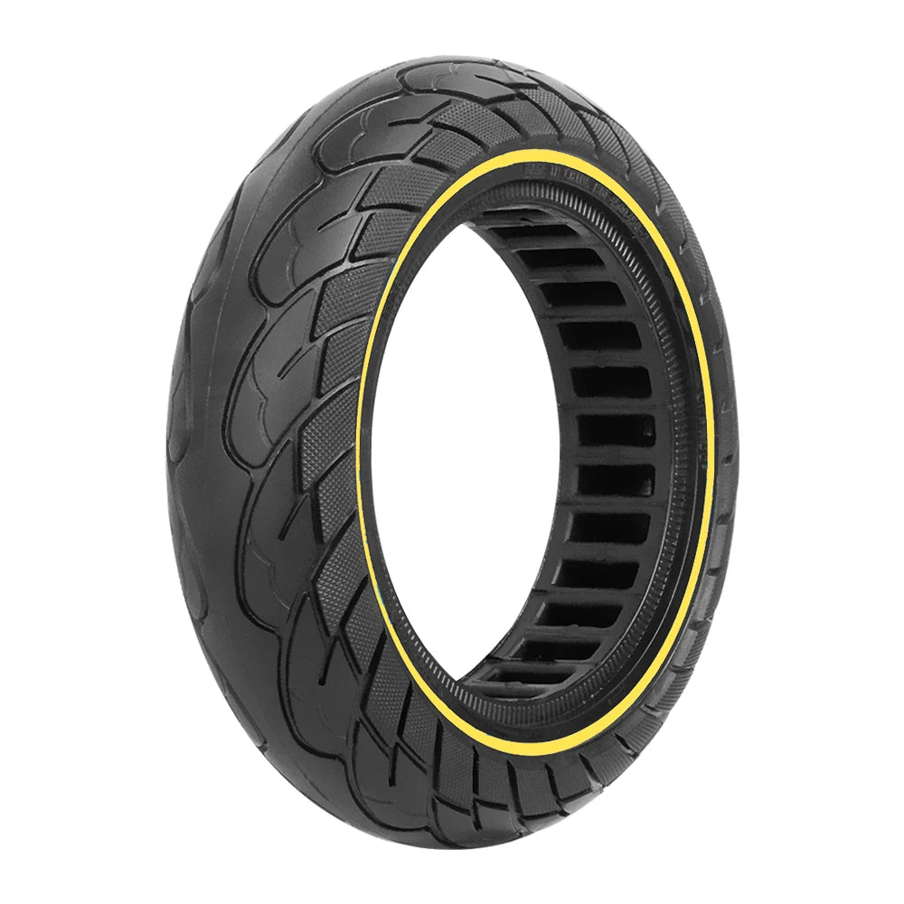 10X2.5 Tubeless Tires 60/70-6.5 Solid Tire for Ninebot Max G30 Electric Scooter 10inch Explosion-Proof Hollow Honeycomb Tyre Yellow China