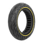 10X2.5 Tubeless Tires 60/70-6.5 Solid Tire for Ninebot Max G30 Electric Scooter 10inch Explosion-Proof Hollow Honeycomb Tyre Yellow China