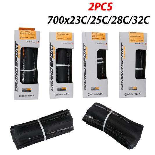 2PCS Continental GRAND SPORT RACE Road Tire Anti Puncture Racing Road Bicycle Tire Lightweight Racing Tyre 700x23C/25C/28C/32C